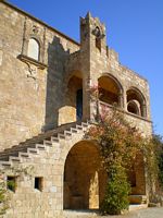 Le monastère de Filérimos à Rhodes. Cliquer pour agrandir l'image.