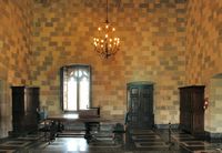 Salle du palais des Grands Maîtres à Rhodes. Cliquer pour agrandir l'image.