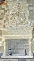 Cheminée du palais des Grands Maîtres à Rhodes. Cliquer pour agrandir l'image.