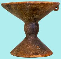 L'île de Crète à l'époque minoenne. Poterie de Pyrgos d'époque MA-I (auteur ArchaiOptix). Cliquer pour agrandir l'image.