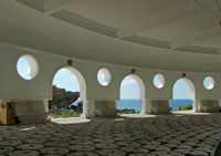 Grande rotonde des thermes de Kalithéa à Rhodes. Cliquer pour agrandir l'image.