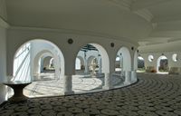 Grande rotonde des thermes de Kalithéa à Rhodes. Cliquer pour agrandir l'image.