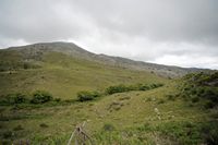 Le village d’Agia Galini en Crète. Le mont Kédros vu depuis le plateau de Gious Kampos. Cliquer pour agrandir l'image.