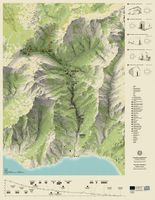 Les gorges de Samaria en Crète. Carte des gorges de Samaria. Cliquer pour agrandir l'image.