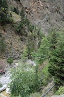 Les gorges de Samaria en Crète. Les gorges près de Perdikas to Nero. Cliquer pour agrandir l'image.