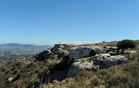 Le village d'Agia Varvara en Crète. La chapelle Saint-Pantaléon à Prinias. Cliquer pour agrandir l'image.