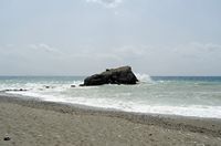 Le village d’Agios Pavlos en Crète. La plage Ammoudi de Drimiskos. Cliquer pour agrandir l'image.