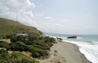 Le village d’Agios Pavlos en Crète. La plage Ammoudi de Drimiskos. Cliquer pour agrandir l'image.