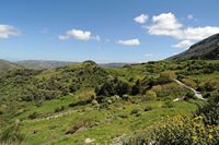 Le village d’Amari en Crète. La route de Patsos au Gious Kampos. Cliquer pour agrandir l'image.