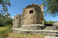 Le village d’Amari en Crète. L'église Sainte-Anne près d'Amari. Cliquer pour agrandir l'image.