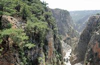 Le village d’Anopoli en Crète. Les gorges d'Aradaina. Cliquer pour agrandir l'image.