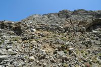 Le village d’Assomatos en Crète. Les gorges de la rivière Kourtaliotis. Cliquer pour agrandir l'image.