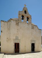 Le village d’Assomatos en Crète. Église du monastère de Preveli. Cliquer pour agrandir l'image.