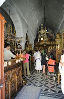 Le village d’Assomatos en Crète. Église du monastère de Preveli. Cliquer pour agrandir l'image.