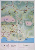 Le village d’Assomatos en Crète. Plan de la région de Preveli. Cliquer pour agrandir l'image.