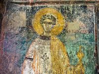 Le village d’Avdou en Crète. Fresque de l'église Saint-Constantin à Avdou (auteur C. Messier). Cliquer pour agrandir l'image.