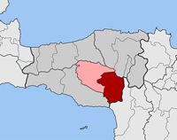 Le village de Fourfouras en Crète. Situation du canton de Fourfouras (auteur Pitichinaccio). Cliquer pour agrandir l'image.