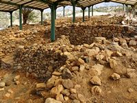 Le village de Fourfouras en Crète. Le peuplement minoen d'Apodoulou (auteur Olaf Tausch). Cliquer pour agrandir l'image.