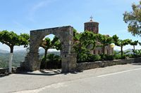 La ville d’Anogia en Crète. L'église Saint-Athanase à Axos. Cliquer pour agrandir l'image.