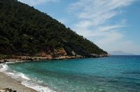 Plage près de Glyfada à Rhodes. Cliquer pour agrandir l'image.