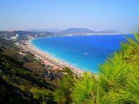 Le village d'Ixia à Rhodes. Cliquer pour agrandir l'image.