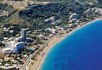 Le village d'Ixia à Rhodes. Cliquer pour agrandir l'image.