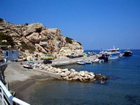 Le port de Kamirou Skala à Rhodes. Cliquer pour agrandir l'image.