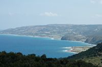 Côte près du de Kamirou Skala à Rhodes. Cliquer pour agrandir l'image.