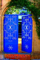 Portail de maison à Koskinou à Rhodes. Cliquer pour agrandir l'image.