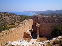 Château de Kastelos à Rhodes. Cliquer pour agrandir l'image.
