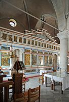 Le village de Kritsa en Crète. L'église Notre-Dame Hodigitria. Cliquer pour agrandir l'image.