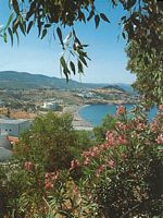 Le village de Lardos sur l’île de Rhodes. La baie de Lardos. Cliquer pour agrandir l'image.