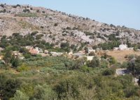 Le village de Marathos en Crète. Le village d'Aidonochori (auteur C. Messier). Cliquer pour agrandir l'image.