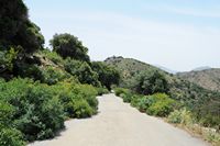 Le village de Néapolis en Crète. Route vers la cité antique de Dréros. Cliquer pour agrandir l'image.