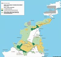 Le village de Palékastro en Crète. Le projet immobilier Itanos Gaia (auteur Minoan Group). Cliquer pour agrandir l'image.