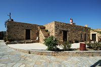 Le village de Palékastro en Crète. La taverne Métochi à Vaï. Cliquer pour agrandir l'image.