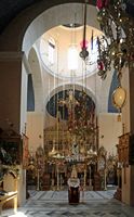 Le monastère d'Agia Triada en Crète. Intérieur. Cliquer pour agrandir l'image.