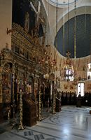 Le monastère d'Agia Triada en Crète. Intérieur. Cliquer pour agrandir l'image.