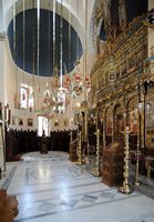 Le monastère d'Agia Triada en Crète. Intérieur. Cliquer pour agrandir l'image.