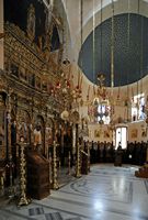 Le monastère d'Agia Triada en Crète. Intérieur. Cliquer pour agrandir l'image.