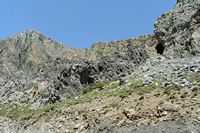 Le village de Plakias en Crète. Les gorges de Kotsifos. Cliquer pour agrandir l'image.