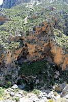 Le village de Plakias en Crète. Les gorges de Kotsifos. Cliquer pour agrandir l'image.