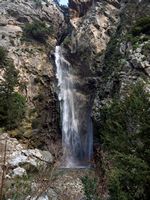 Le village de Plakias en Crète. La cataracte de Boutsinas dans les gorges de la Kotsifos (auteur C. Messier). Cliquer pour agrandir l'image.