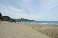 Le village de Plakias en Crète. La plage de Damnoni. Cliquer pour agrandir l'image.