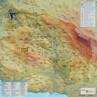 Le village de Thronos en Crète. Carte de la vallée d'Amari. Cliquer pour agrandir l'image.