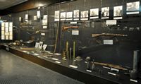 Le village de Tympaki en Crète. Armes au Musée d'ethnologie crétoise à Vori. Cliquer pour agrandir l'image.
