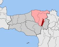 Le village de Zoniana en Crète. Situation du canton de Zoniana (auteur Pitichinaccio). Cliquer pour agrandir l'image.