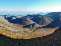 Le village de Zoniana en Crète. Le plateau de Mygéros dans le massif du Psiloritis (auteur Géoparc du Psiloritis). Cliquer pour agrandir l'image.