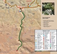 Le village de Zoniana en Crète. Plan des gorges de Zoniana (auteur Géoparc du Psiloritis). Cliquer pour agrandir l'image.