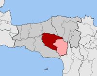 La ville d’Agia Fotini en Crète. Situation du canton d'Agia Fotini (auteur Pitichinaccio). Cliquer pour agrandir l'image.